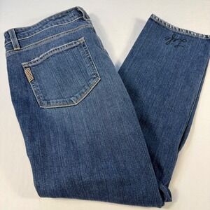 Paige Jacqueline Straight Leg Jeans Women's Size 32 Medium‎ Wash Denim